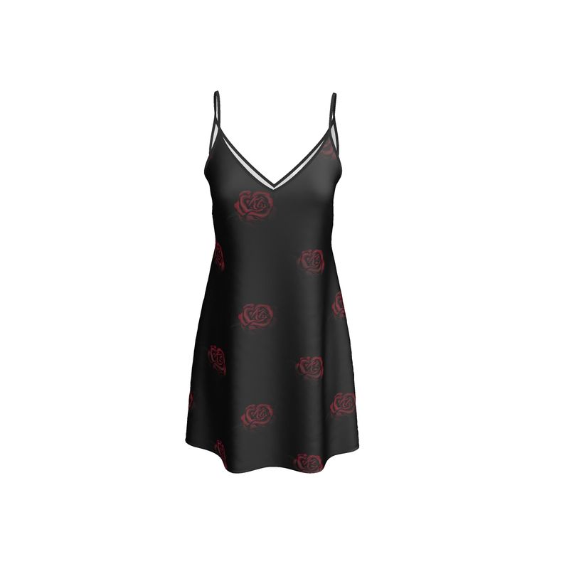 'Deep Rose' Slip Dress