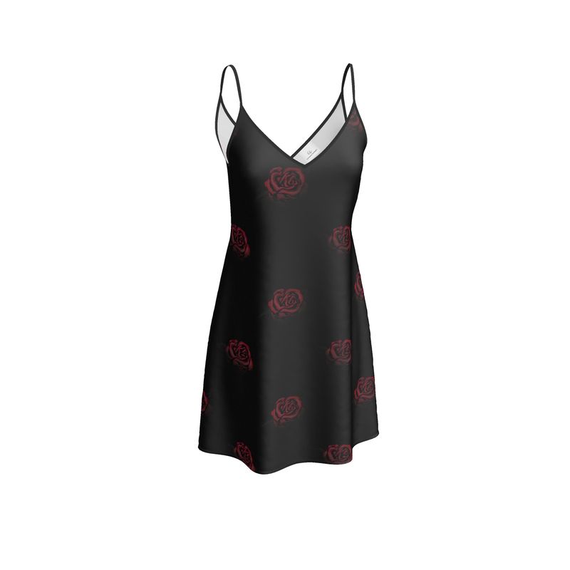 'Deep Rose' Slip Dress
