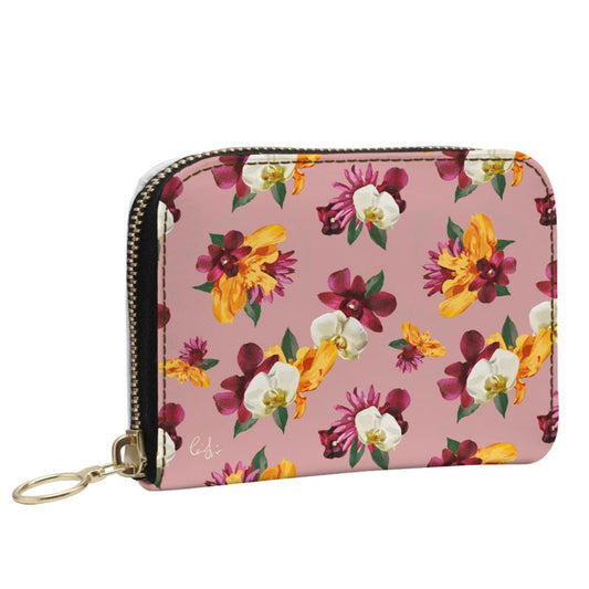 'Orquídea' Mini Leather Zip Purse