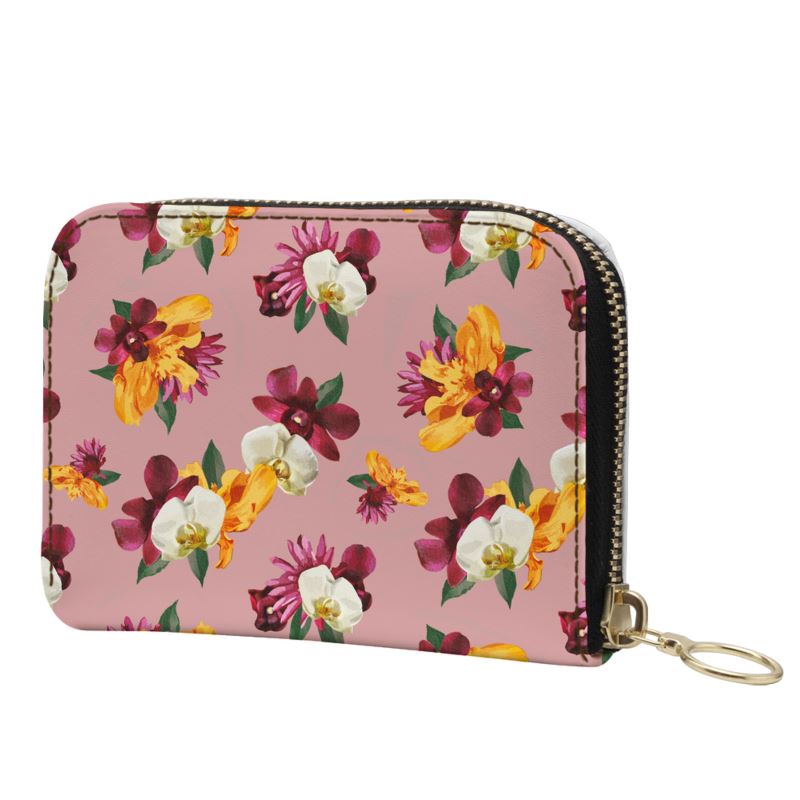 'Orquídea' Mini Leather Zip Purse