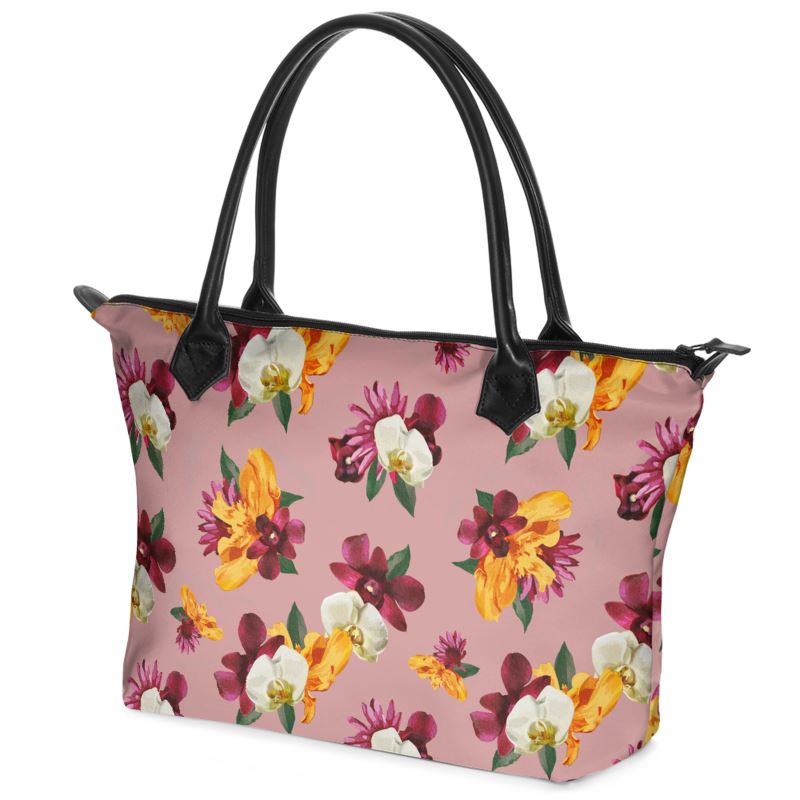 'Orquídea' Zip Top Tote