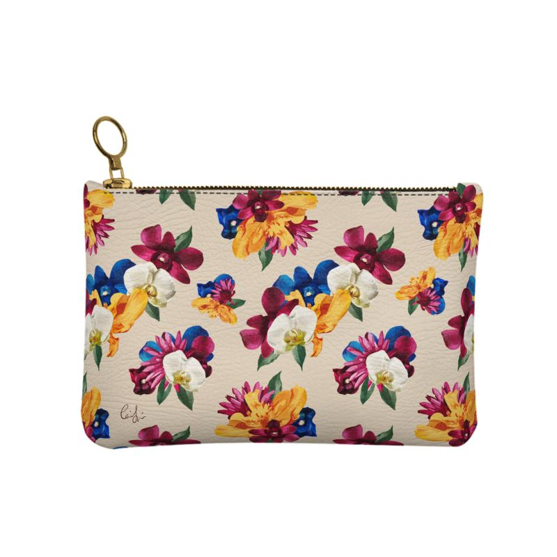 'Orquídea II' Leather Clutch