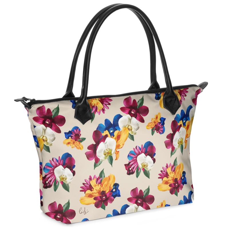 'Orquídea II' Zip Top Tote