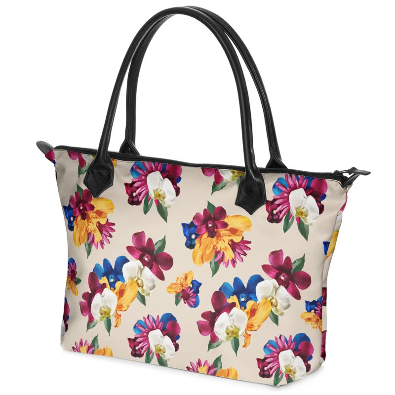 'Orquídea II' Zip Top Tote