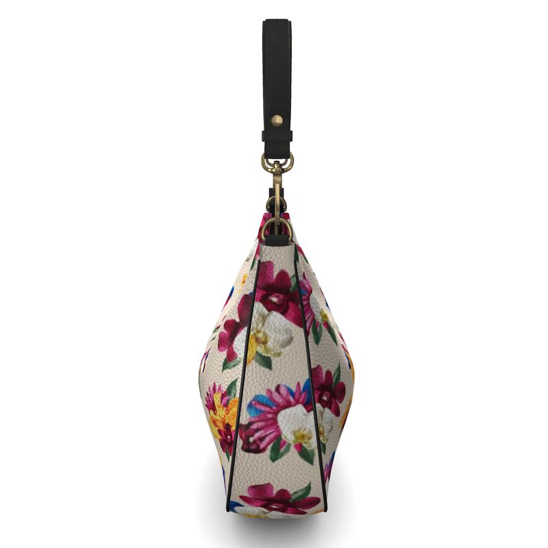 'Orquídea II' Curved Hobo Bag
