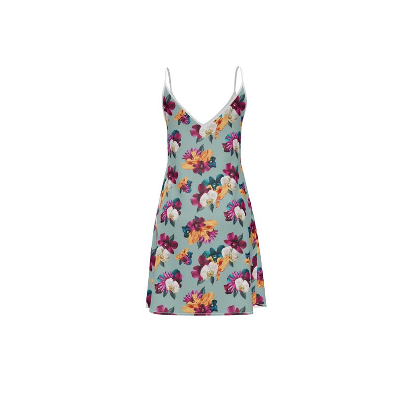 'Orquídea III' Slip Dress
