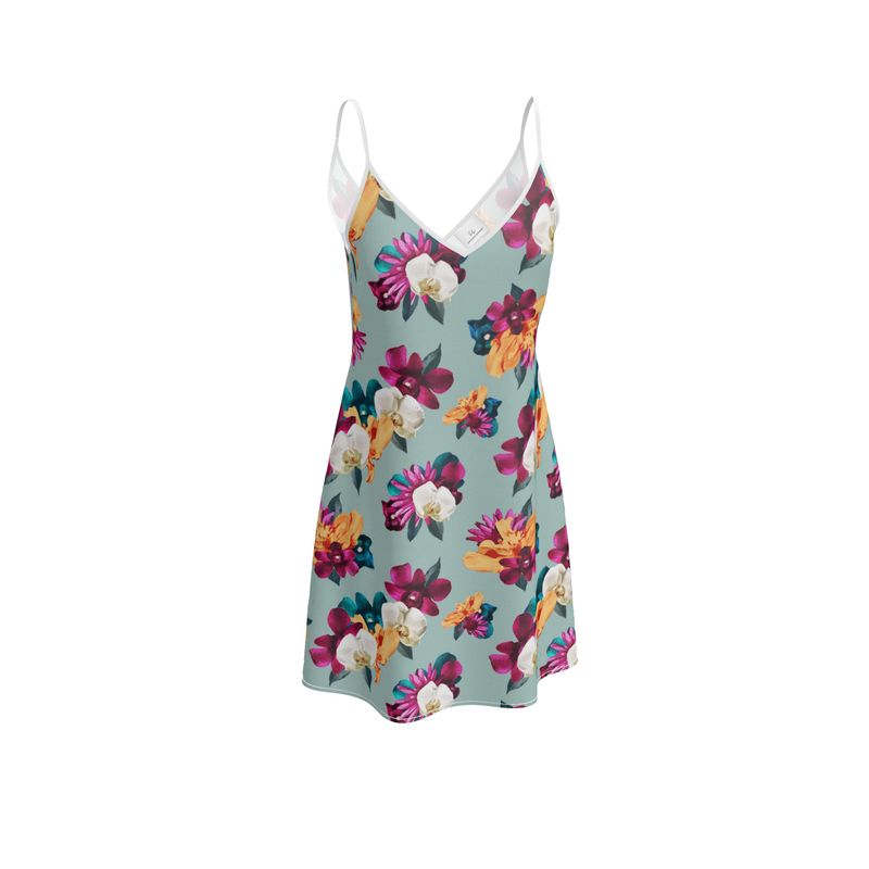 'Orquídea III' Slip Dress