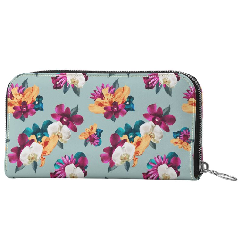 'Orquídea III' Zip Top Wallet