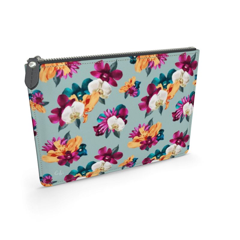'Orquídea III' Leather Pouch