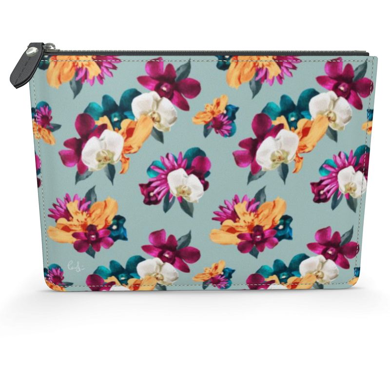 'Orquídea III' Leather Pouch