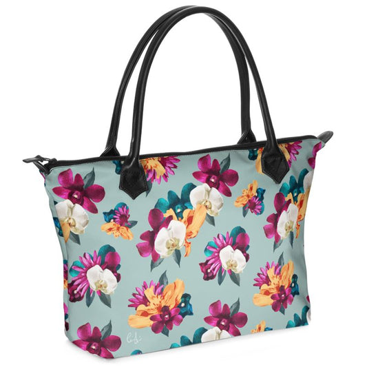 'Orquídea III' Zip Top Tote