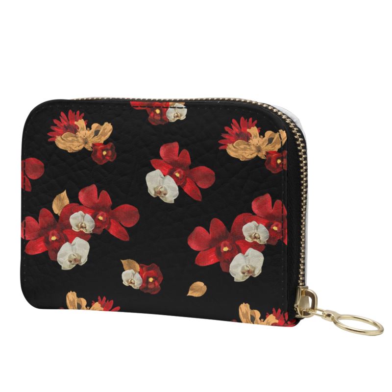'Orquídea IV' Mini Zip Top Wallet
