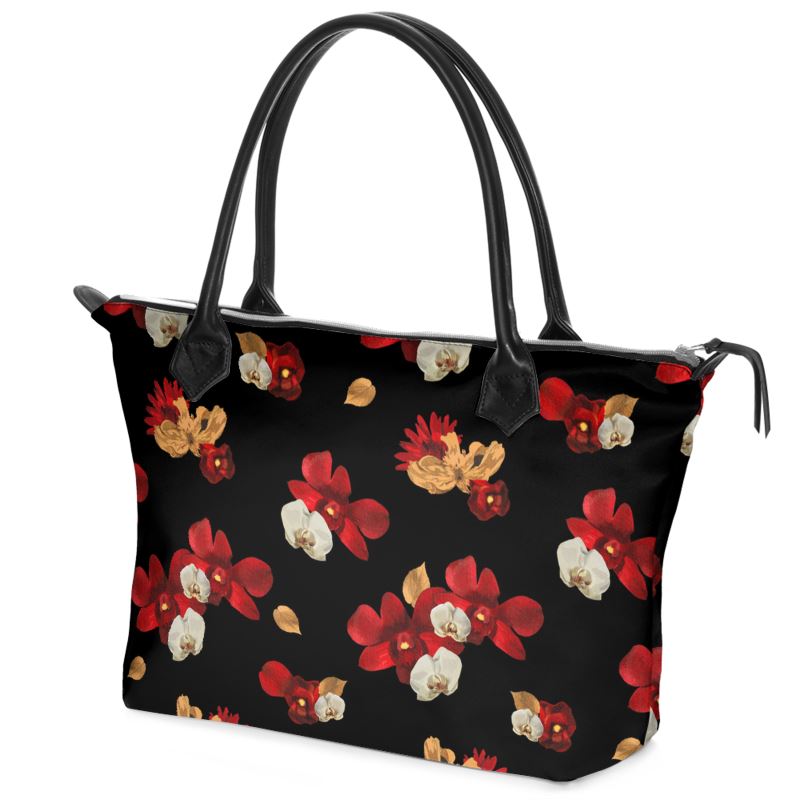 'Orquídea IV' Zip Top Tote