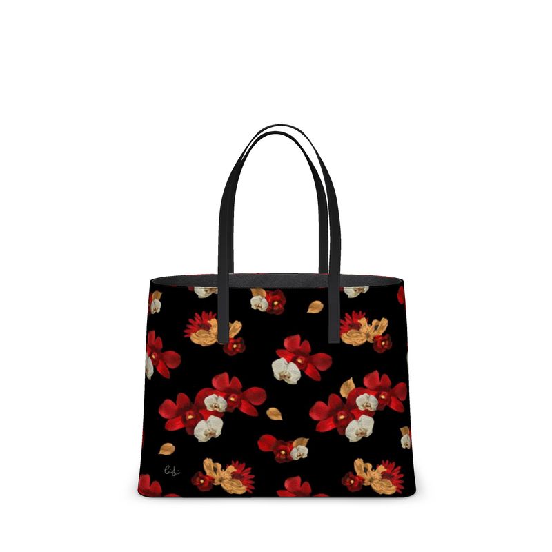'Orquídea IV' Leather Tote