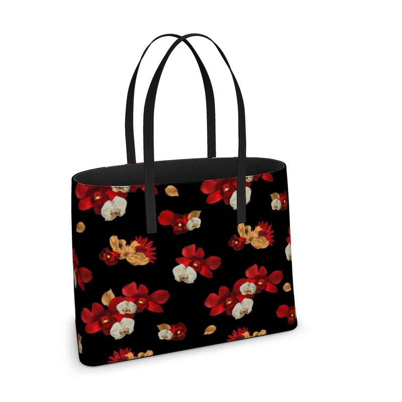'Orquídea IV' Leather Tote