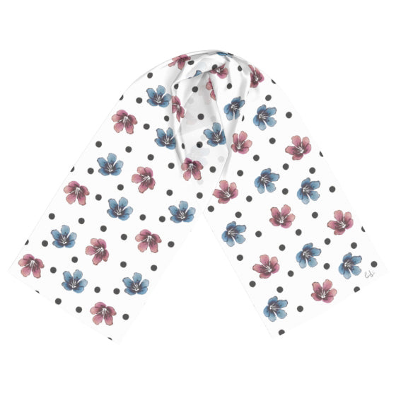 'Flora Dot' Long Scarf