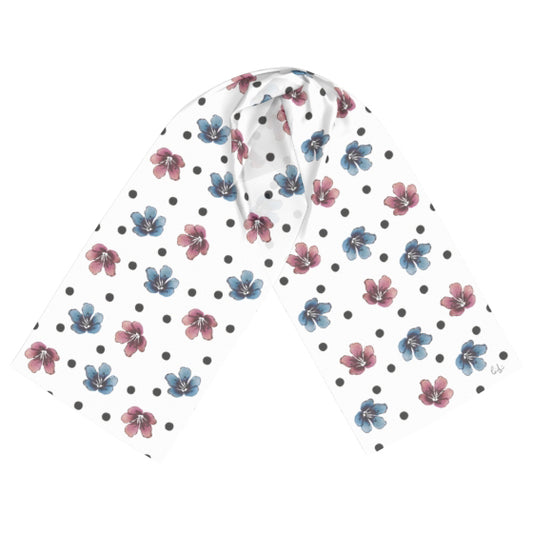 'Flora Dot' Long Scarf