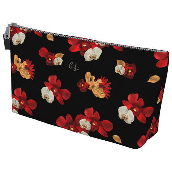 'Orquídea IV' Canvas Makeup Bag