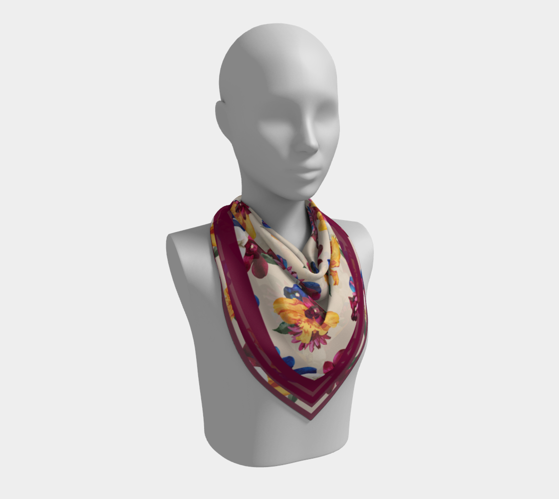 'Orquídea II' Square Scarf