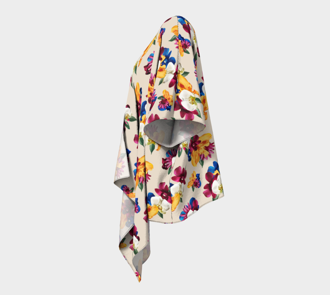 'Orquídea II' Draped Kimono