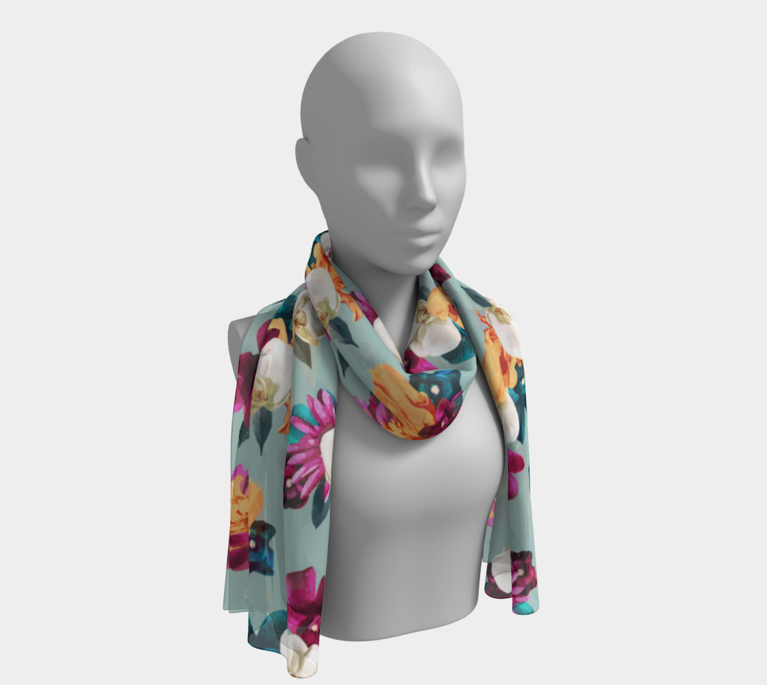 'Orquídea III' Long Scarf