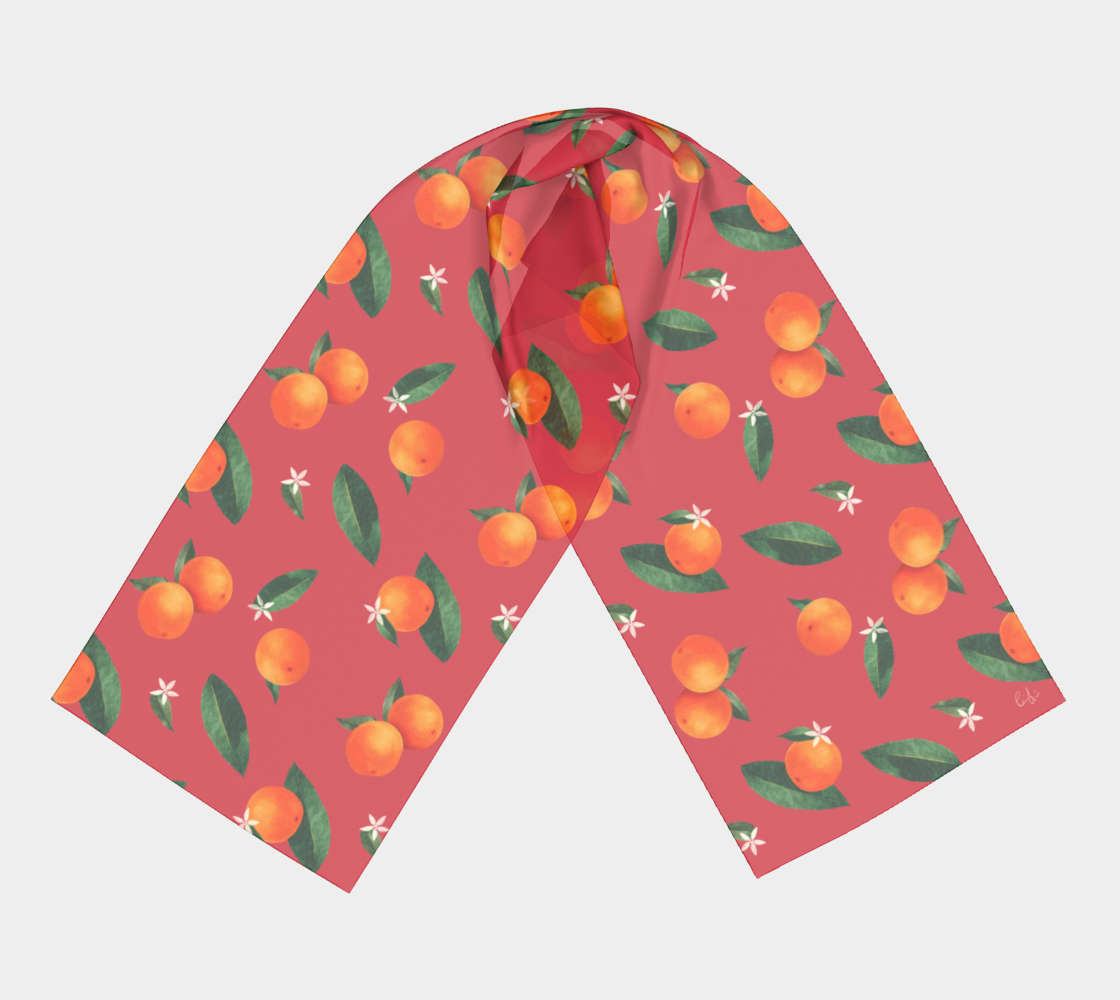 'Midsummer Orange' Long Scarf