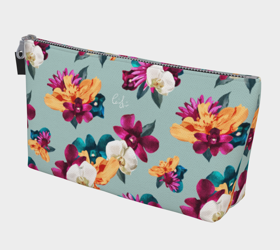 'Orquídea III' Canvas Makeup Bag