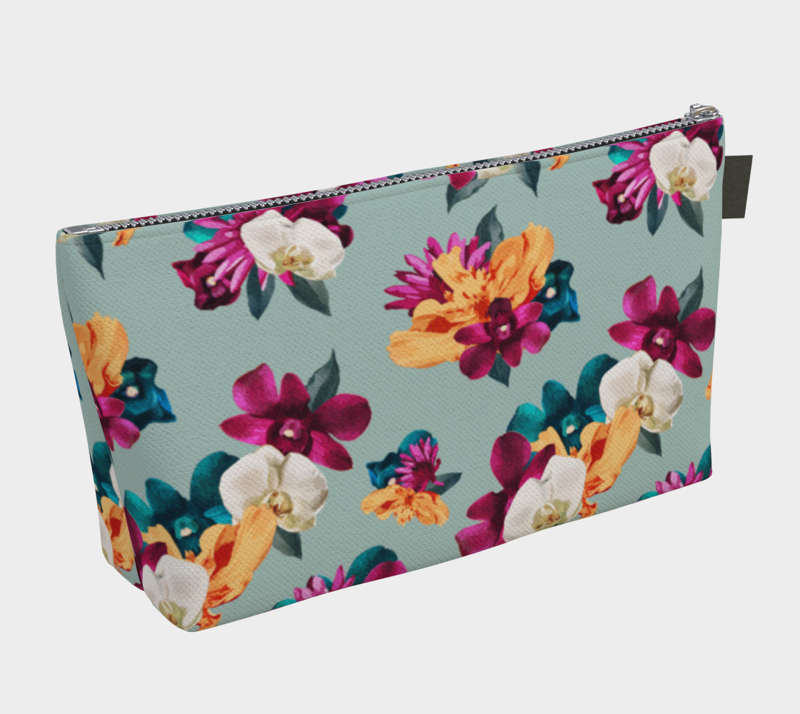 'Orquídea III' Canvas Makeup Bag