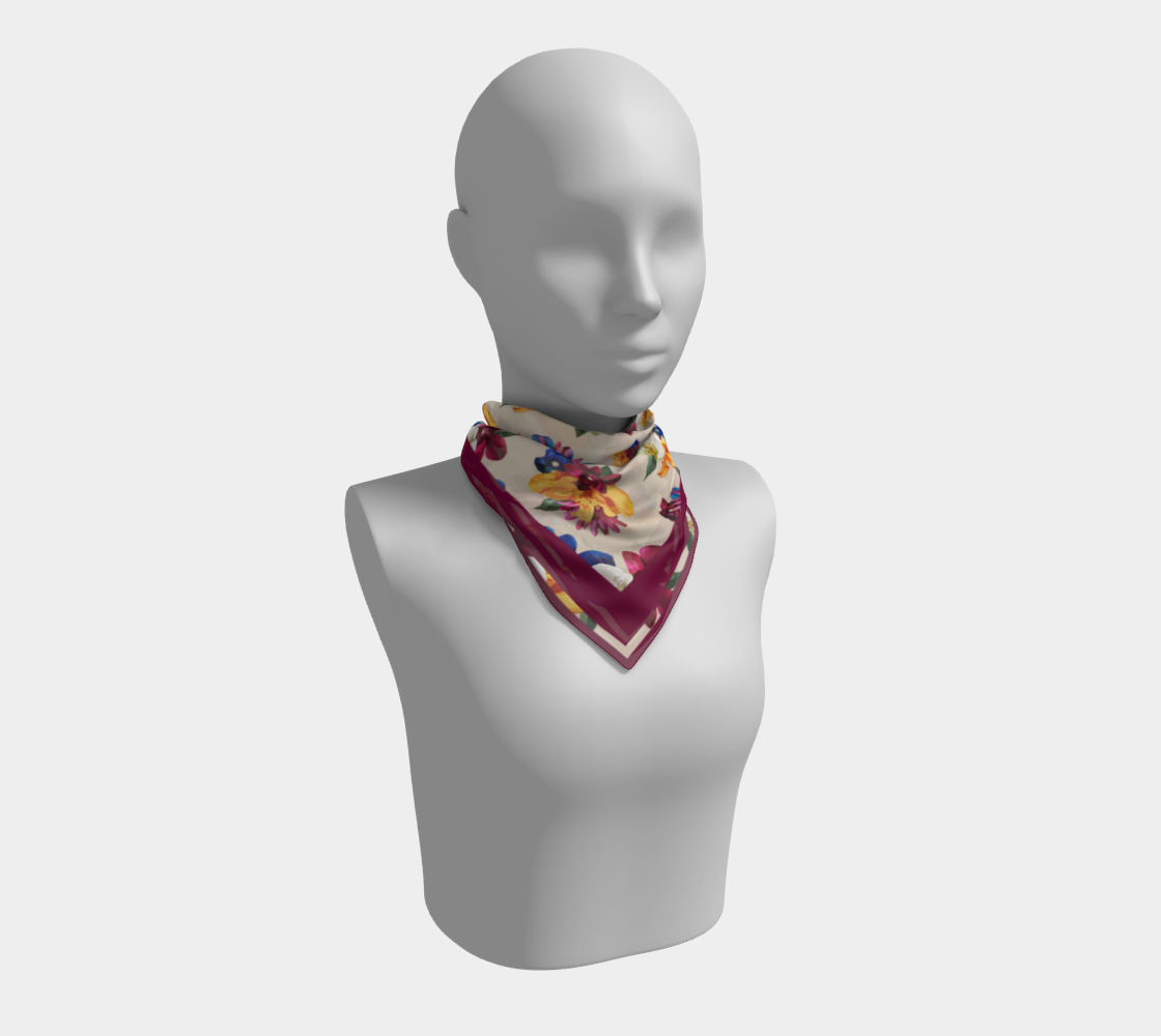 'Orquídea II' Square Scarf