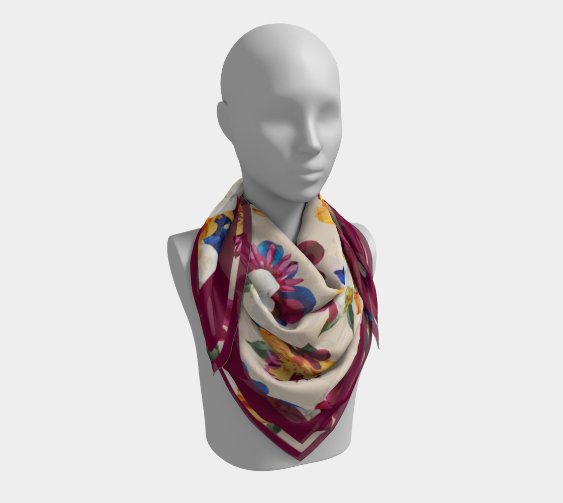 'Orquídea II' Square Scarf