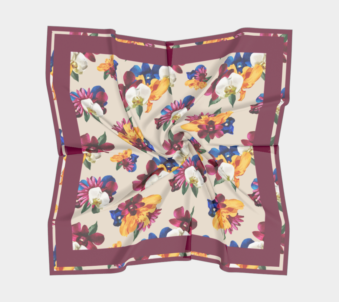'Orquídea II' Square Scarf
