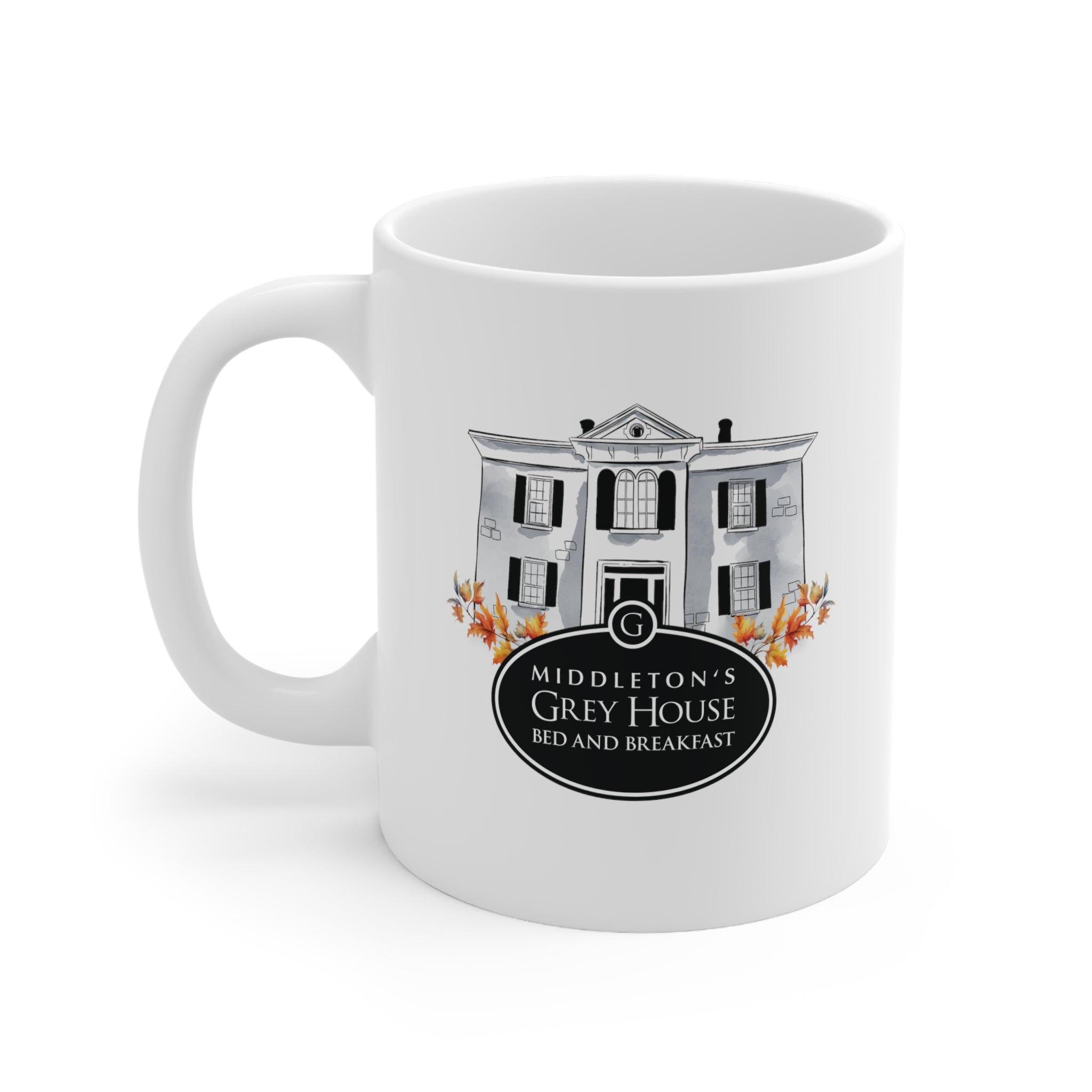 Hallmark-Inspired Good Witch Middleton's Grey House Bed And Breakfast Mug, 11oz