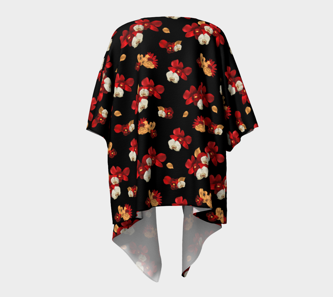 'Orquídea IV' Draped Kimono