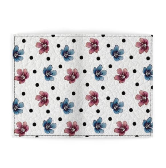 'Flora Dot' Passport Sleeve