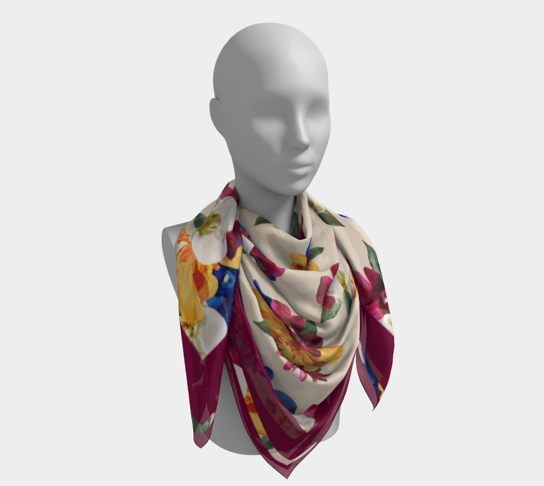 'Orquídea II' Square Scarf