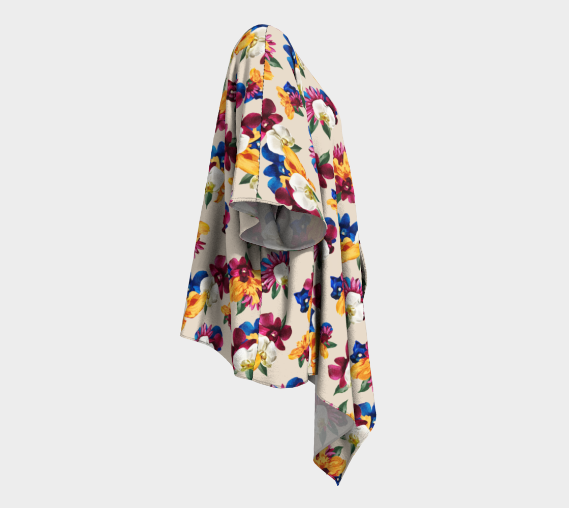 'Orquídea II' Draped Kimono