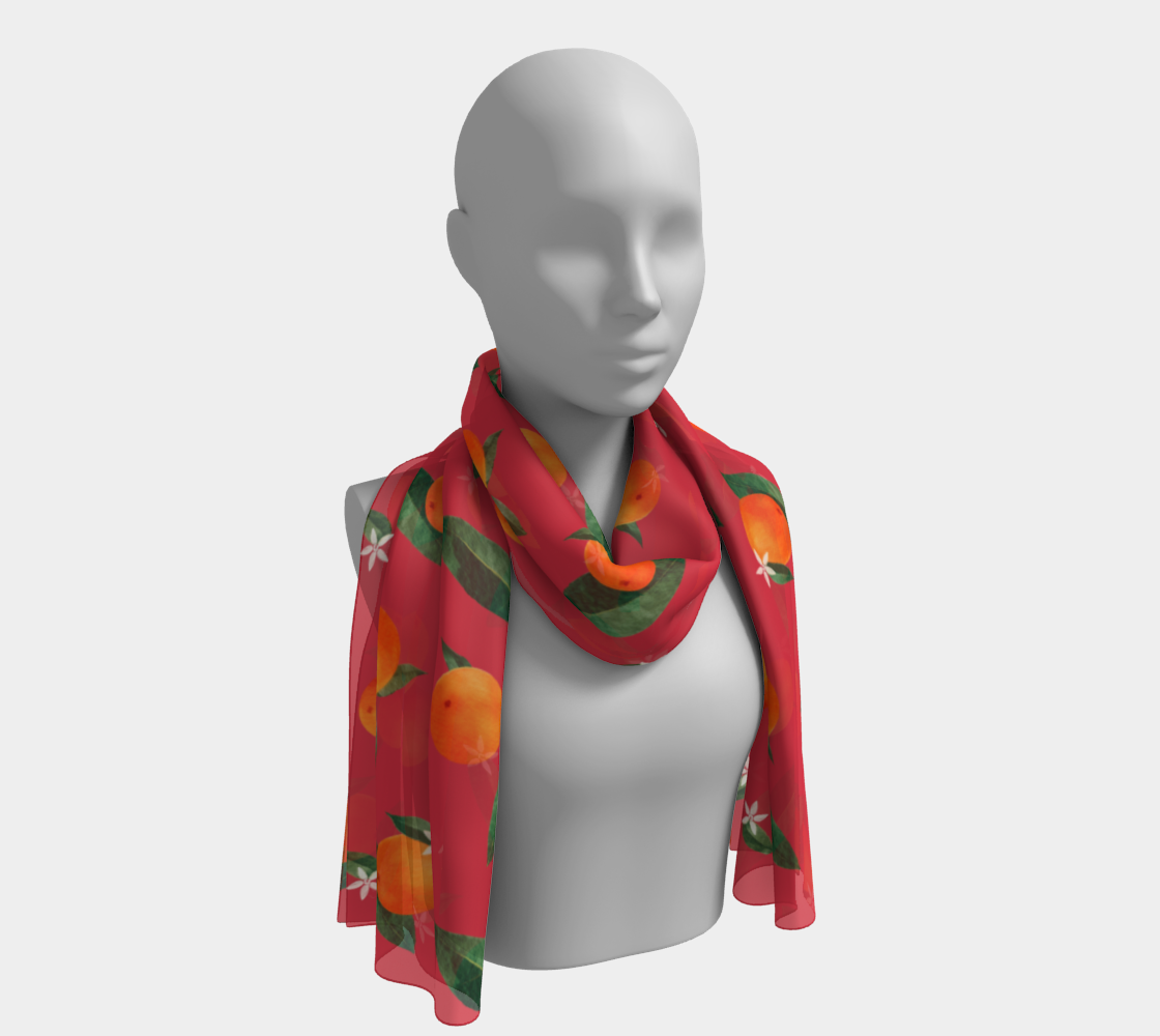 'Midsummer Orange' Long Scarf