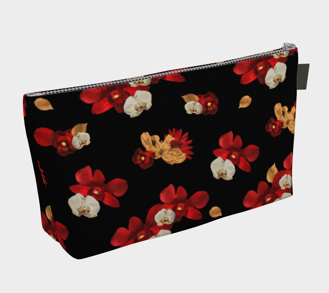 'Orquídea IV' Canvas Makeup Bag