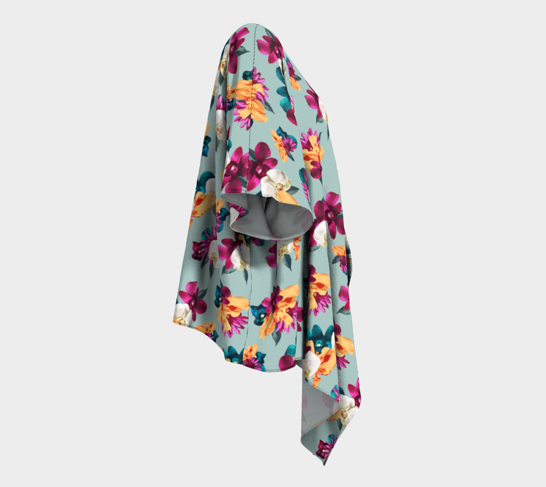 'Orquídea III' Draped Kimono