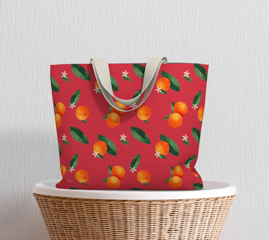 'Midsummer Orange' Maxi Tote