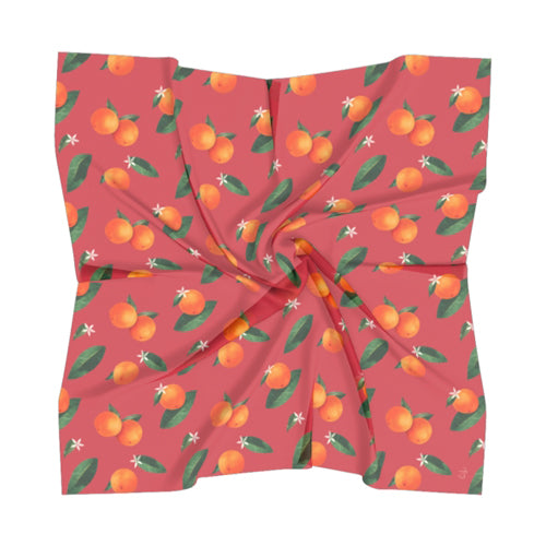 'Midsummer Orange' Square Scarf