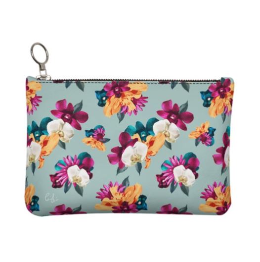 'Orquídea III' Leather Clutch