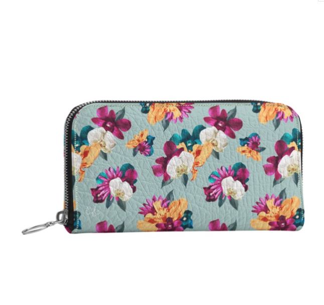 'Orquídea III' Zip Top Wallet